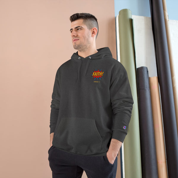 Faith! Graphic Hoodie — Bold Retro Comic Faith Sweatshirt