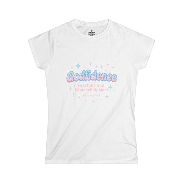 GODFIDENCE – Retro Style Women’s Softstyle T-Shirt