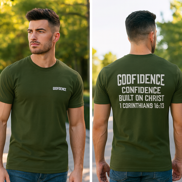 Godfidence Unisex Cotton Crew Tee for Men & Women
