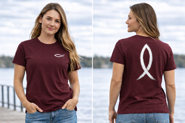 Women's Follow Me — Matthew 4:19 Tee