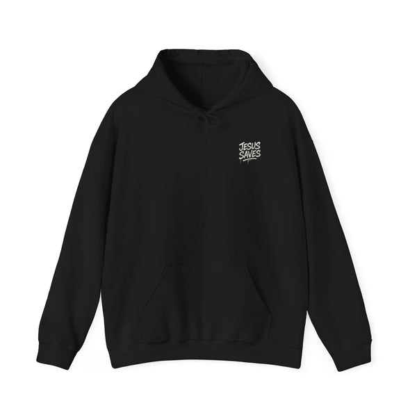Jesus Saves Christian Faith Hoodie - Graffiti Script