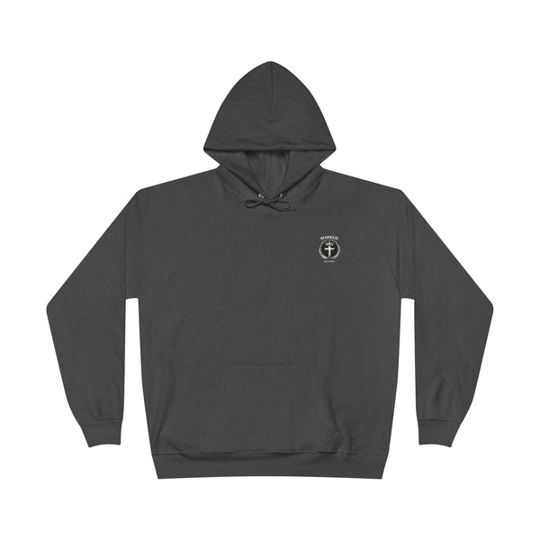 Marked & Set Apart Hoodie — Christian Cross Faith Graphic Pullover
