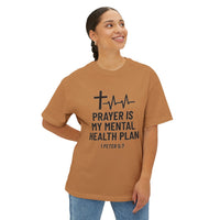 Load image into Gallery viewer, Prayer Is My Mental Health Plan Women's Oversized Tee