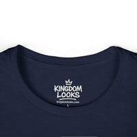 Load image into Gallery viewer, Women's Tee — Gold Footprints Minimal Back Graphic