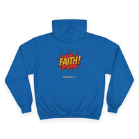 Load image into Gallery viewer, Faith! Graphic Hoodie — Bold Retro Comic Faith Sweatshirt