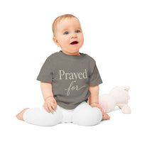 Prayed For Baby Tee — Christian Infant Shirt | Spiritual Newborn Gift