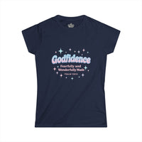 Load image into Gallery viewer, GODFIDENCE – Retro Style Women’s Softstyle T-Shirt
