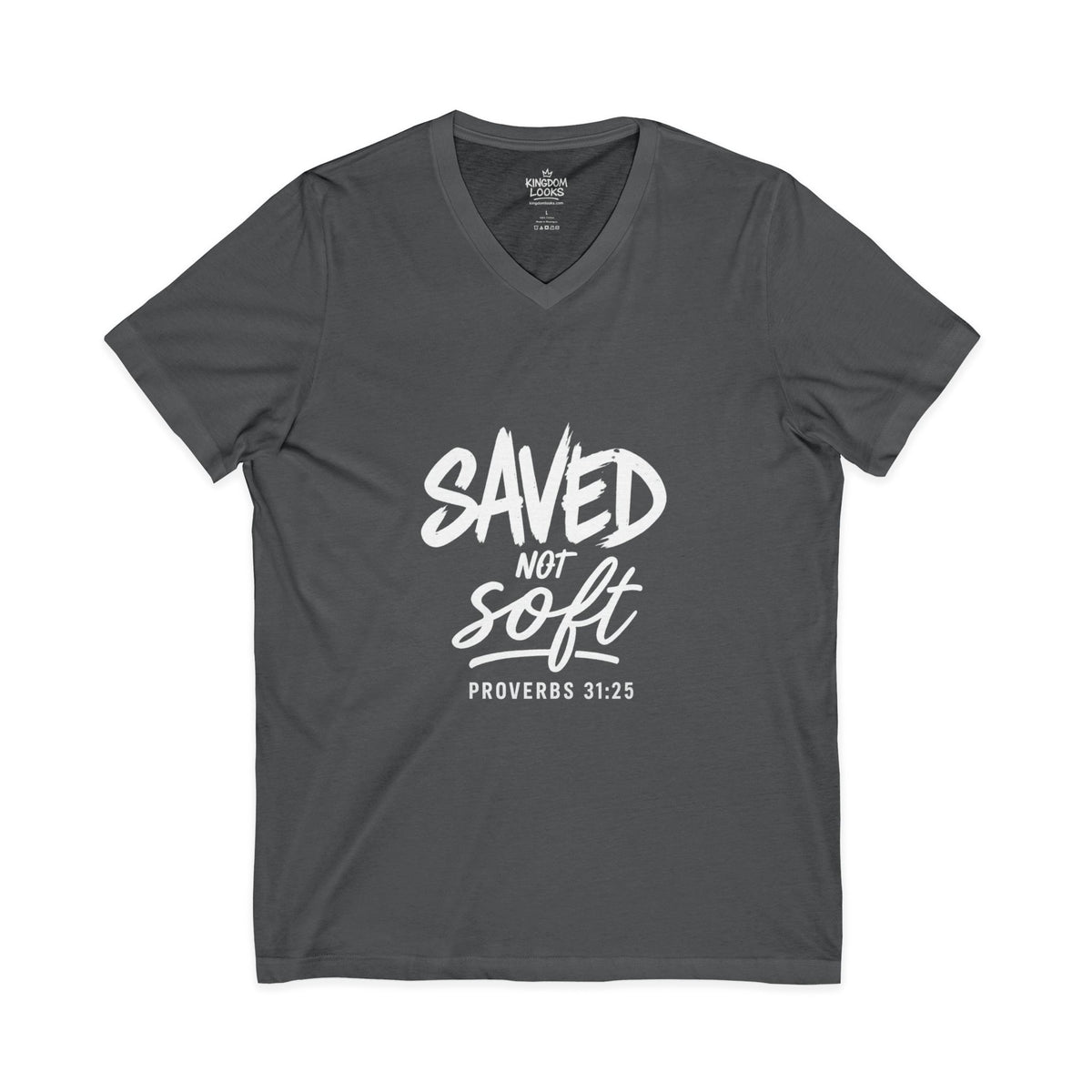 SAVED NOT SOFT – Women’s V-Neck Tee