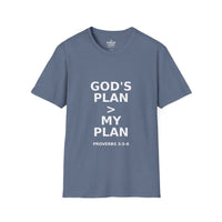 Load image into Gallery viewer, Christian Faith Women&#39;s Tee - God&#39;s Plan &gt;My Plan Softstyle T-Shirt
