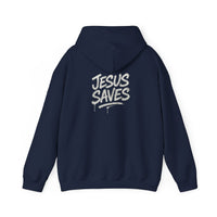 Load image into Gallery viewer, Jesus Saves Christian Faith Hoodie - Graffiti Script