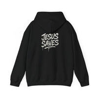 Load image into Gallery viewer, Jesus Saves Christian Faith Hoodie - Graffiti Script