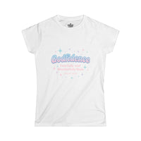 Load image into Gallery viewer, GODFIDENCE – Retro Style Women’s Softstyle T-Shirt