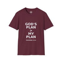 Load image into Gallery viewer, Christian Faith Women&#39;s Tee - God&#39;s Plan &gt;My Plan Softstyle T-Shirt
