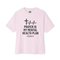 Load image into Gallery viewer, Prayer Is My Mental Health Plan Women's Oversized Tee