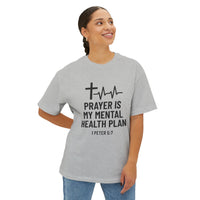 Load image into Gallery viewer, Prayer Is My Mental Health Plan Women's Oversized Tee