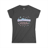 Load image into Gallery viewer, GODFIDENCE – Retro Style Women’s Softstyle T-Shirt
