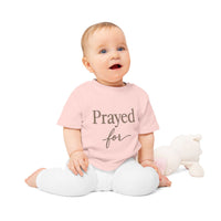 Prayed For Baby Tee — Christian Infant Shirt | Spiritual Newborn Gift