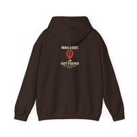 Christian Hoodie — “Was Lost. Got Found.” Inspirational Faith Hoodie with Location Pin