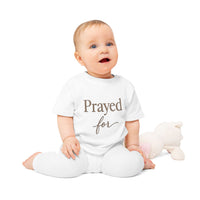 Prayed For Baby Tee — Christian Infant Shirt | Spiritual Newborn Gift