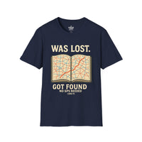 Load image into Gallery viewer, WAS LOST – GOT FOUND – NO GPS NEEDED (Luke 15) Unisex T-Shirt
