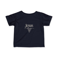 Infant Tee — "Jesus Loves Me" Christian Baby Shirt