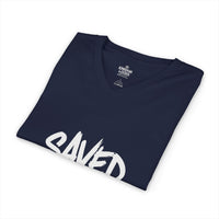 Load image into Gallery viewer, SAVED NOT SOFT – Women’s V-Neck Tee