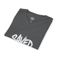 Load image into Gallery viewer, SAVED NOT SOFT – Women’s V-Neck Tee