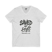 Load image into Gallery viewer, SAVED NOT SOFT – Women’s V-Neck Tee