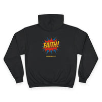 Load image into Gallery viewer, Faith! Graphic Hoodie — Bold Retro Comic Faith Sweatshirt