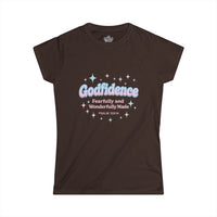 Load image into Gallery viewer, GODFIDENCE – Retro Style Women’s Softstyle T-Shirt
