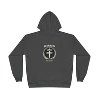 Load image into Gallery viewer, Marked &amp; Set Apart Hoodie — Christian Cross Faith Graphic Pullover