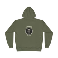 Load image into Gallery viewer, Marked &amp; Set Apart Hoodie — Christian Cross Faith Graphic Pullover