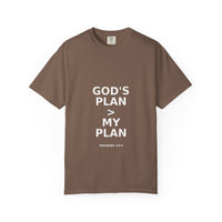 Load image into Gallery viewer, Men&#39;s Tee - God&#39;s Plan &gt; My Plan Casual T-shirt - Proverbs 3:5-6
