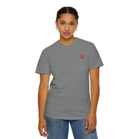 Load image into Gallery viewer, Red waypoint, WAS LOST GOT FOUND, Women's Garment Dyed Tee