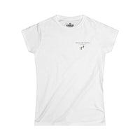 Load image into Gallery viewer, Women's Tee — Gold Footprints Minimal Back Graphic