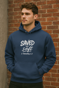 Load image into Gallery viewer, SAVED NOT SOFT – Men’s NuBlend® Hoodie
