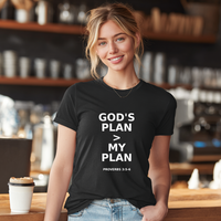 Load image into Gallery viewer, Christian Faith Women&#39;s Tee - God&#39;s Plan &gt;My Plan Softstyle T-Shirt
