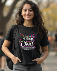 Load image into Gallery viewer, CAN DO ALL THINGS THROUGH CHRIST – Women’s Softstyle T-Shirt