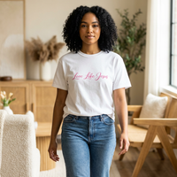 Load image into Gallery viewer, Women’s “Love Like Jesus” T-Shirt – Minimal Christian Graphic Tee