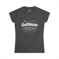 Load image into Gallery viewer, GODFIDENCE – Retro Style Women’s Softstyle T-Shirt