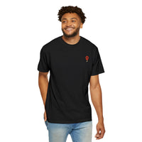 Load image into Gallery viewer, Red waypoint, WAS LOST GOT FOUND, Men's Garment Dyed Tee