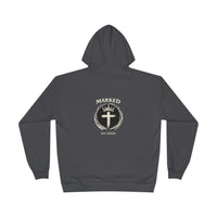 Load image into Gallery viewer, Marked &amp; Set Apart Hoodie — Christian Cross Faith Graphic Pullover