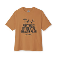 Load image into Gallery viewer, Prayer Is My Mental Health Plan Women's Oversized Tee