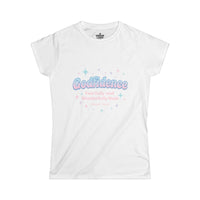 Load image into Gallery viewer, GODFIDENCE – Retro Style Women’s Softstyle T-Shirt
