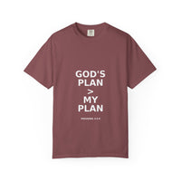 Men's Tee - God's Plan > My Plan Casual T-shirt - Proverbs 3:5-6