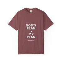 Load image into Gallery viewer, Men&#39;s Tee - God&#39;s Plan &gt; My Plan Casual T-shirt - Proverbs 3:5-6
