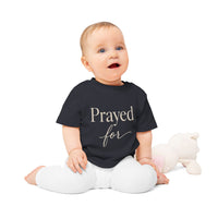 Prayed For Baby Tee — Christian Infant Shirt | Spiritual Newborn Gift