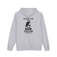 HE DIED FOR THE FOLLOW – Men’s Christian Hoodie