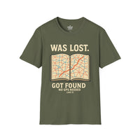 Load image into Gallery viewer, WAS LOST – GOT FOUND – NO GPS NEEDED (Luke 15) Unisex T-Shirt
