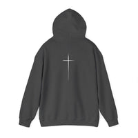 Load image into Gallery viewer, Women's Christian Cross Streetwear Hoodie — Minimalist Left Chest &amp; Back Print